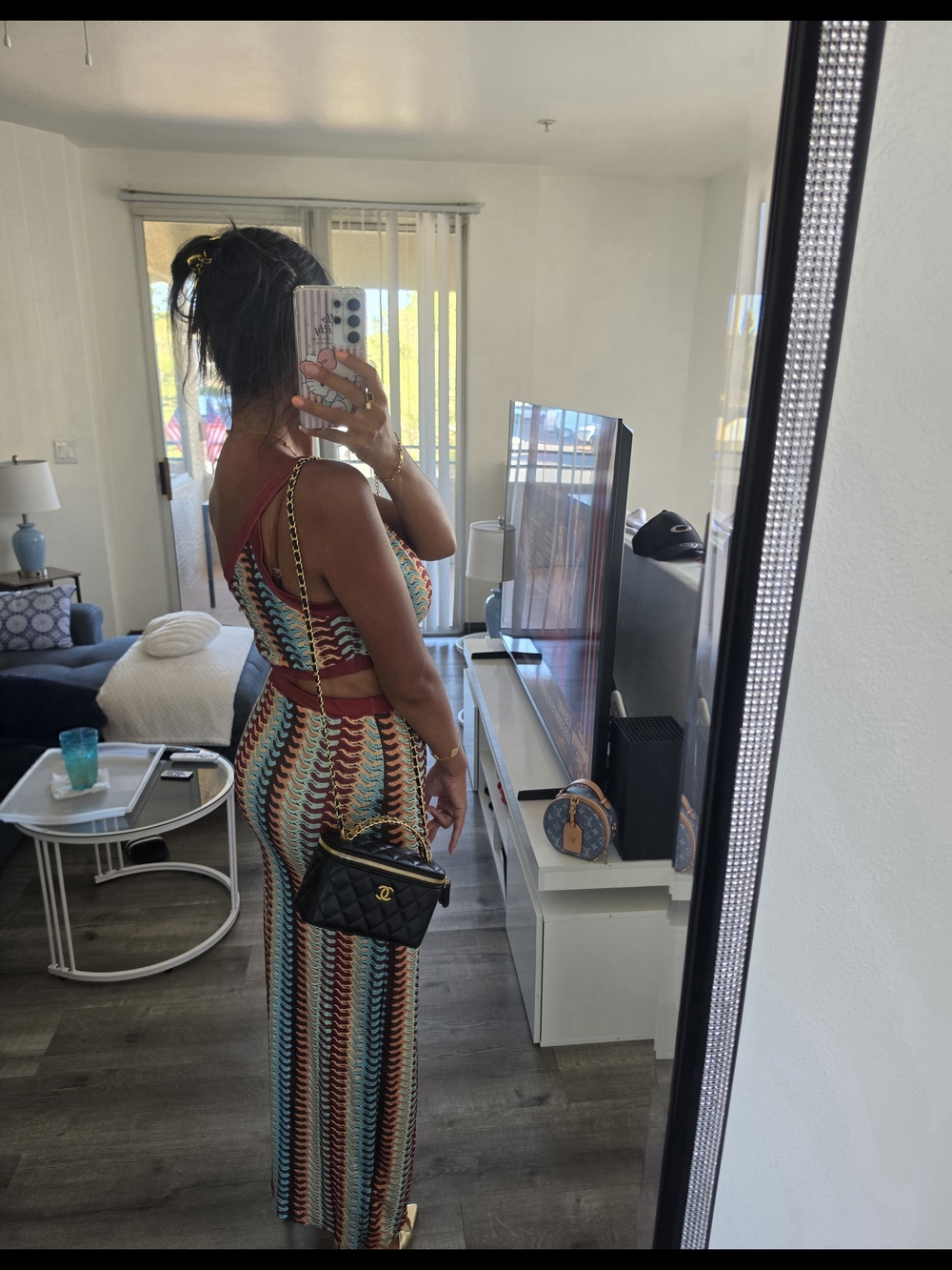 Multicolor Two-Piece Set - Tank Crop Top & Maxi Skirt - Picture 11 of 13